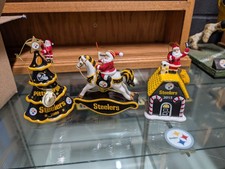 3pc lot Pittsburgh Steelers Danbury mint ornaments Loose Tree,House,Horse