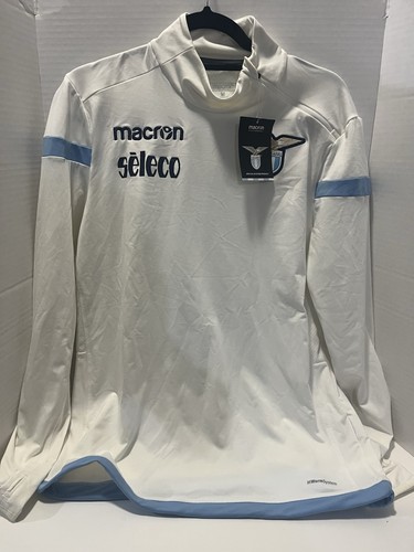 2017/18 Season White S.S. Lazio Macron long-sleeve training top (Size M)