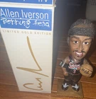 McDonald's Allen Iverson NBA Bobblehead Limited Gold Ed COA #0027924/35000