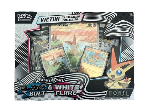 Pokemon Black Bolt White Flare Victini Illustration Collection BRANDNEU SEALED