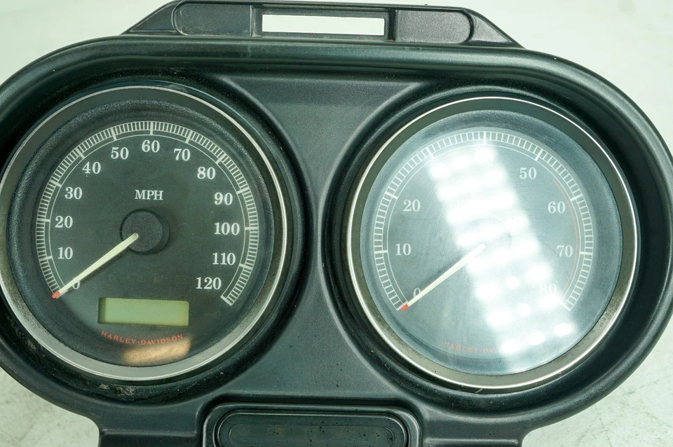 10 Harley Road Glide Touring OEM Speedo Tacho Fuel Air Oil Volt Gauges 10K 1371 - image 2 of 4