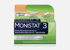 Monistat 3-Day Yeast Infection Treatment with 3 Miconazole Pre-Filled Applicator