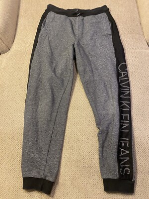 Mens Calvin Klein Gray Jogger Sweatpants XS