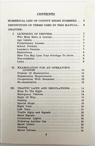1961-67 State of Nebraska Driver's Manual DMV Handbook - Governor Frank Morrison - Bild 3 von 10