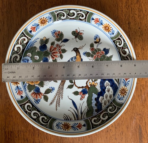 Royal Delft Decorative Plate Bird, Holland Gallery De Munt Lucas Bols Amsterdam - Picture 4 of 11
