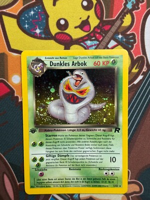 Dunkles Arbok 1.Edition 2/82 Team Rocket deutsch Pokemon Karten NM