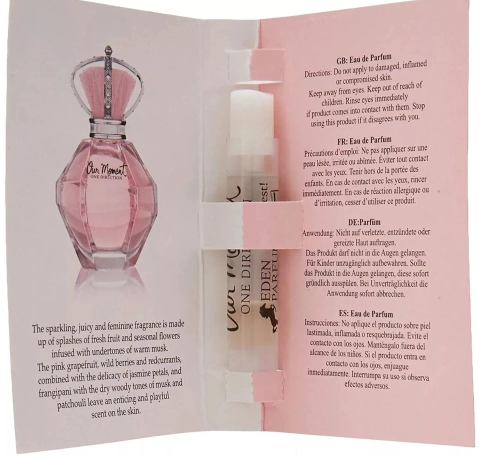 NUESTRO MOMENTO por ONE DIRECTION PARA MUJER .08 ml JUEGO DE 20 VIALES SELLADOS EDP SPRAY Foto 4 de 4