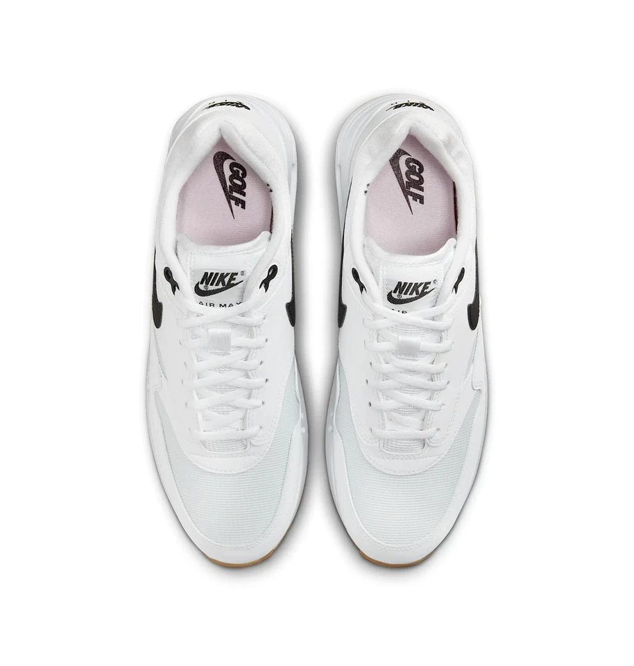 Nike Mens Air Max 1 '86 OG White/Black Golf Shoes, FN0697 - Image 2 of 4