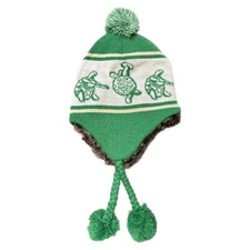 New Green Terrapin Station Grateful Dead Knit Adult Laplander Hat Winter Turtles