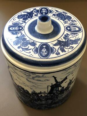 Delft Blauu Holland Schale mit Deckel 10 x 13 cm