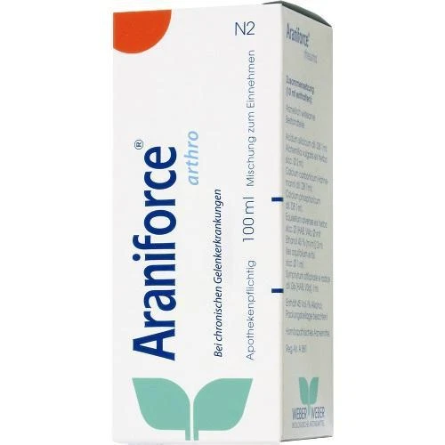WEBER & WEBER GMBH ARANIFORCE arthro Tropfen zum Einnehmen 100ml PZN 8794206