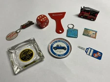Gas Oil Ford Beer Vintage Antique Estate Junk Drawer Lot Collection Chevron 1932