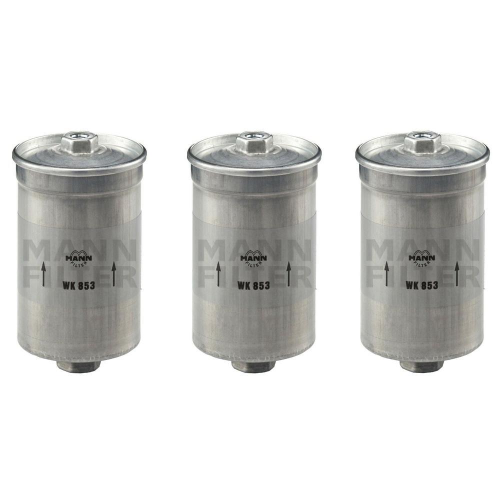 Set of 3 Fuel Filters Mann for Audi Bentley Rolls-Royce Ferrari Saab Volvo VW