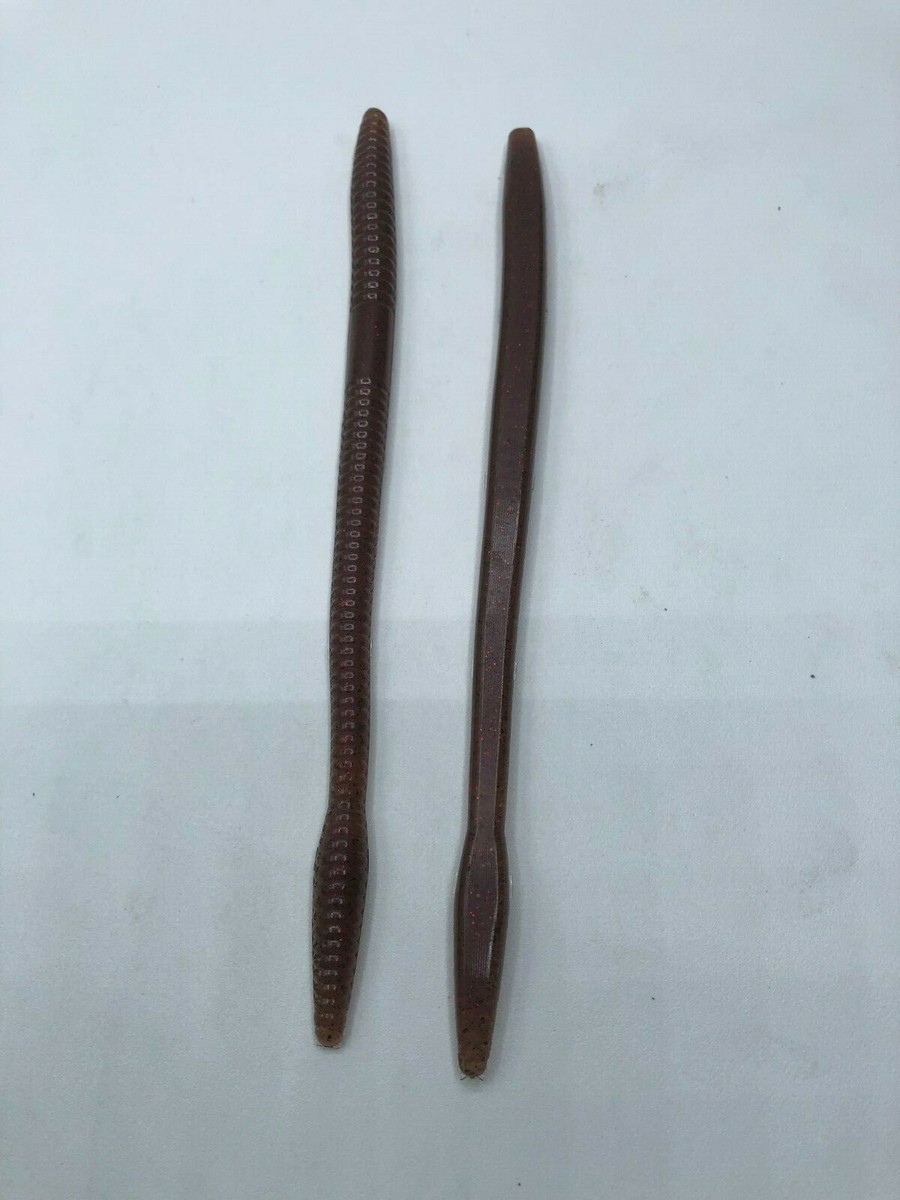 Zoom Trick Worm Style Straight Tail Floating Worm Bass Fishing Lure 20ct 6.5 - Foto 4