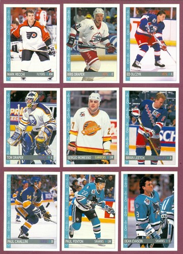 1992-93 OPC O PEE CHEE HOCKEY CARD 265-396 & ANNIVERSARY SERIES WRAPPER SEE LIST - Picture 110 of 164