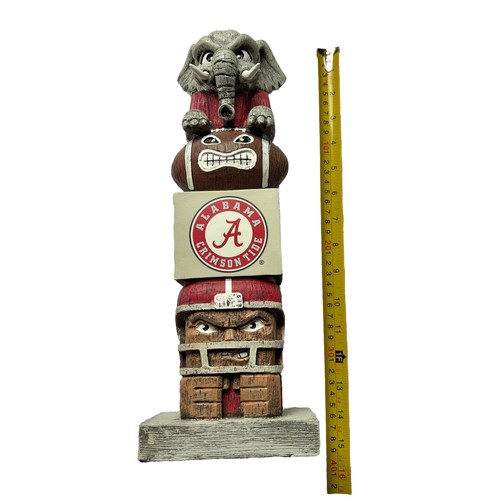 Alabama Crimson Tide Tiki Mascota Tótem Estatua Oficial NCAA Grande 15 Pulgadas de Alto!