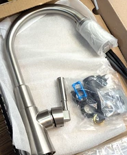 Delta Valo Pull-Down Kitchen Faucet SpotShield Stainless w/Soap Dispenser