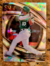 2020 Panini Select Premier Cracked Ice Prizm #171 MARCUS SEMIEN 14/25 OAKLAND