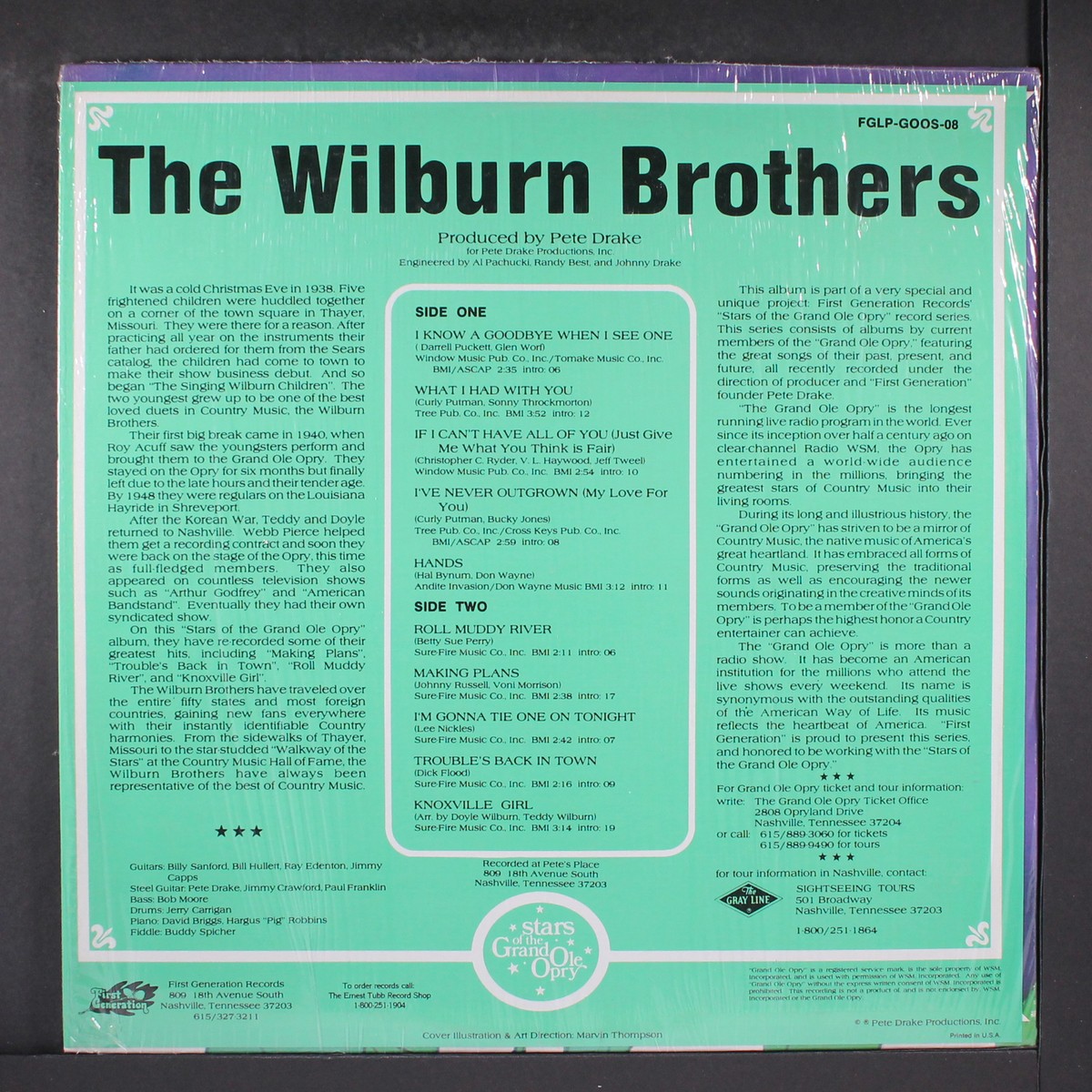 WILBURN BROTHERS: stars of the grand ole opry FIRST GENERATION 12
