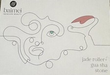 Jade Roller  Gua Sha, Face Roller, Facial Beauty Roller Skin Care Tools, BAIMEI