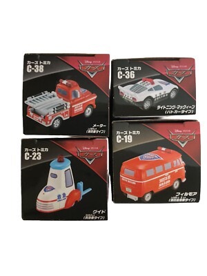 Tomica Cars Disney Pixar Cars lot Four Cars C-19,C-23,C-36,C