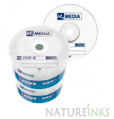 100 Mymedia Blank DVD-R 16x Discs 4.7GB 120 minutes CMC MAG by Verbatim Corp