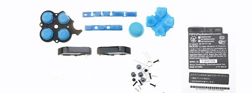 PSP 3000 Replacement Housing Shell + Buttons & Stickers - Metallic Blue - Picture 3 of 4