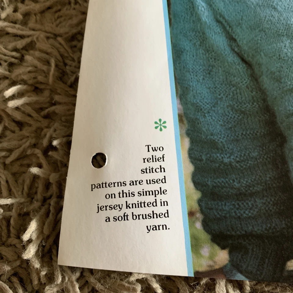 VINTAGE CREATIVE KNITTING PATTERN - JERSEY WITH RELIEF STITCH PATTERNS - Image 3 of 4