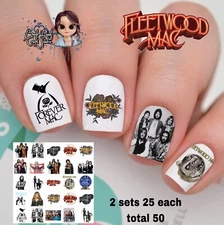 Fleetwood Mac Waterslide Nail Decals Set Of 50  Instructions & Bonus