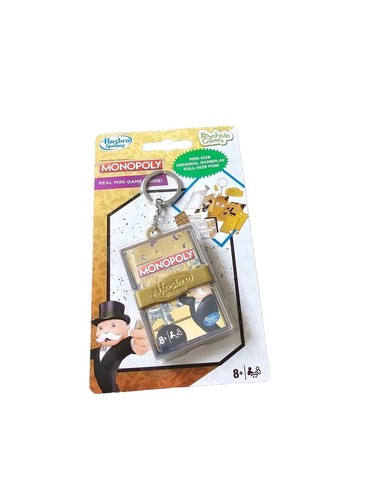 GOLD MONOPOLY NEW Hasbro Mini Keychain Games Full Travel Game