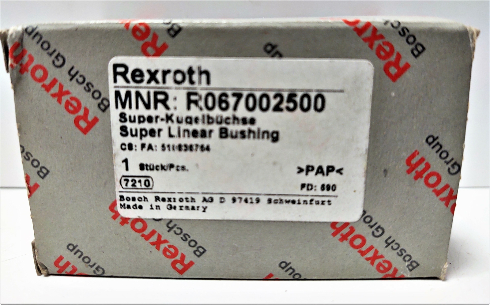 Rexroth R067002500 Linear Bushing Bearing