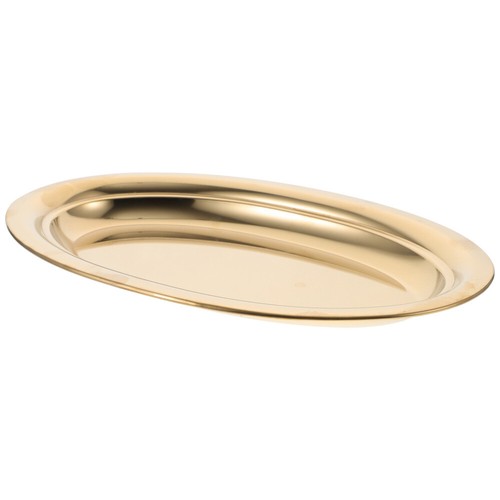 Stainless Steel Oval Pan Large Serving Platters Outdoor Dinner Plates