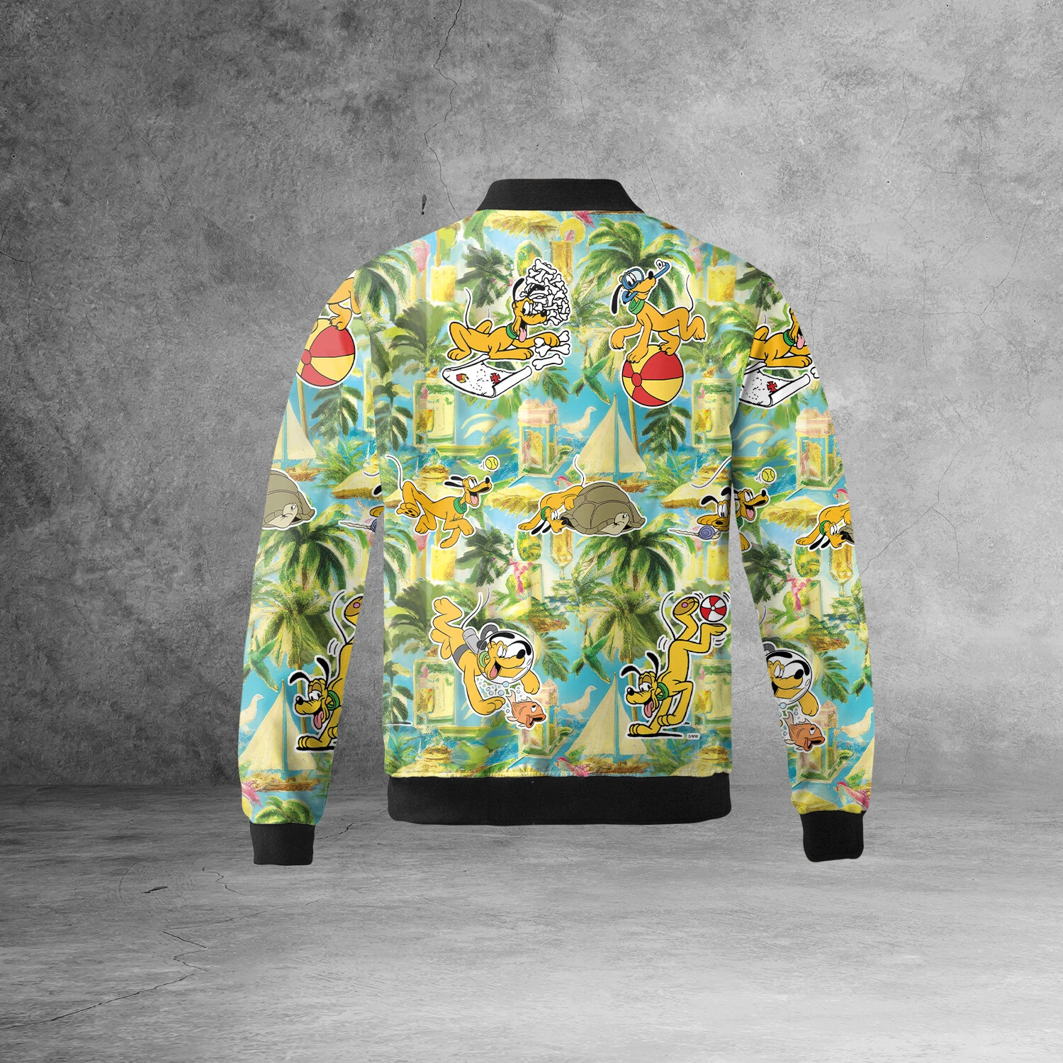 Funny Pluto Dog Let's Have Fun Beach Vibes Pluto Dog Playing Jacket