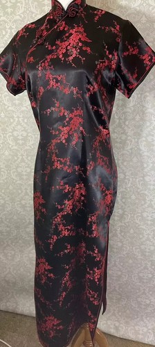 VINTAGE JIN FENG Women’s Dress 40 Medium Cherry Blossom Oriental Traditional - 第 1/9 張圖片