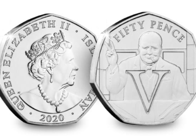 Isle of Man coin 50p pence 2020 UNC WWII Victory V I C T O R Y set