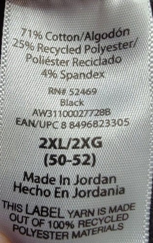 Athletic Works Mens Shirt Size 2XL 50/52 XXL Black DriWorks - Picture 3 of 12