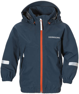 Didriksons Jungen Regenjacke Jacke ROXY KIDS JKT dunkelblau winddicht Unifarben