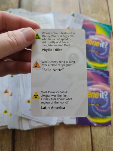 Disney Trivia Cards 2004 Disneys Scene It Board Game Replacement 160 Cards! - Picture 4 of 5