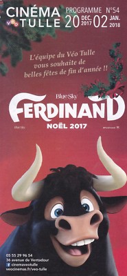 PROGRAMME N° 54 CINEMA - COVER: FERDINAND - DEPLIANT / FOLDER | eBay