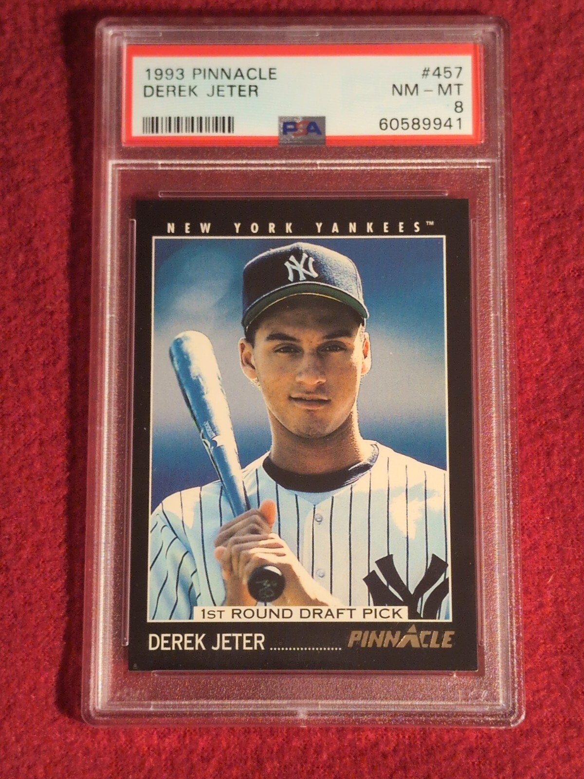 1993 Pinnacle #457 Derek Jeter PSA 8 NM-MT