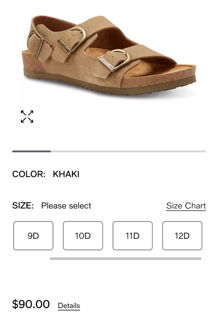 Eastland Charlestown Men's Sandal, Sz Very good