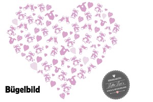 Bügelbild Einhorn Unicorn Name XXL Wunschfarbe Größe Flex Glitzer Flock