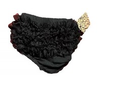 Newborn Baby Girl Ruffled Bloomers Infant Size 0-6 Months Black NWT