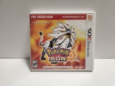 Pokemon Sun Nintendo 3DS Preorder Display Case Only Promotional