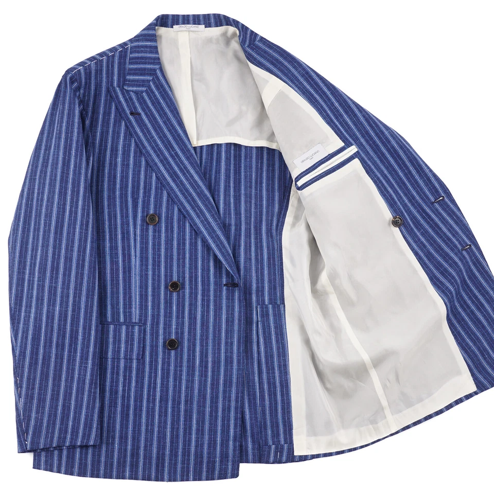 Orazio Luciano Brighter Blue Wool-Silk-Linen Sport Coat 38R (Eu 48) - Image 2 of 4