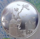 2 oz. KING KAT - Cat Themed Series Thick BU rounds .999 fine silver