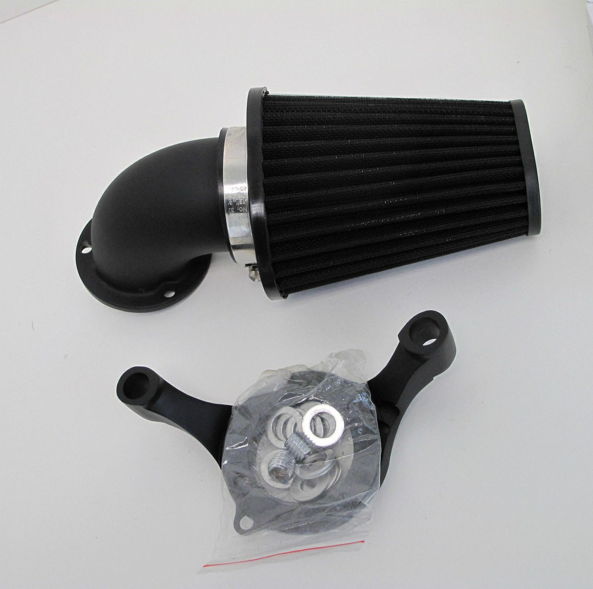 BLACK SCREAMING EAGLE STYLE AIR CLEANER KIT CV CARB HARLEY SOFTAIL