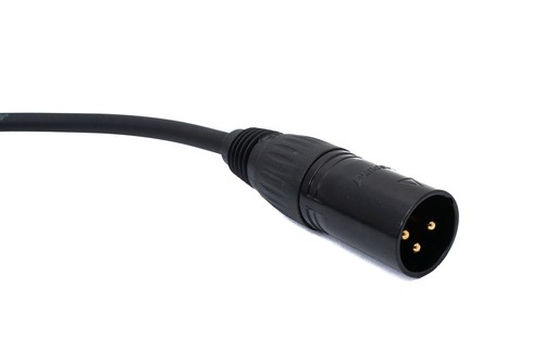 Audio Kabel 100 cm XLR 3 polig Stecker zu Stecker Adapter in Schwarz - Bild 4 von 4