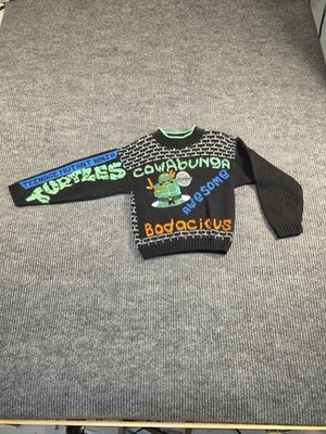 J.J. Poole Vintage Teenage Mutant Ninja Turtles Crew Neck Sweater USA MADE 1990