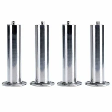 4 Pcs 90° Heavy Duty 316 Stainless Steel Fishing Rod Holder w/ Drain Flush Mount